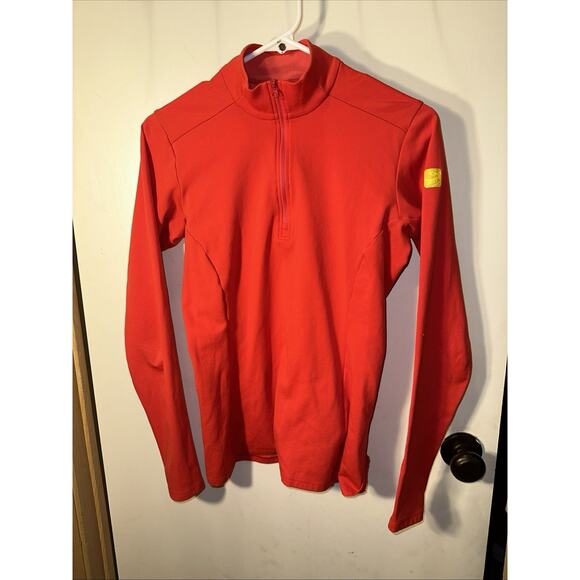 ARCTERYX Jacket Womens Medium Athletic 1/4 Zip Long Sleeve Coral Pink - Picture 1 of 8